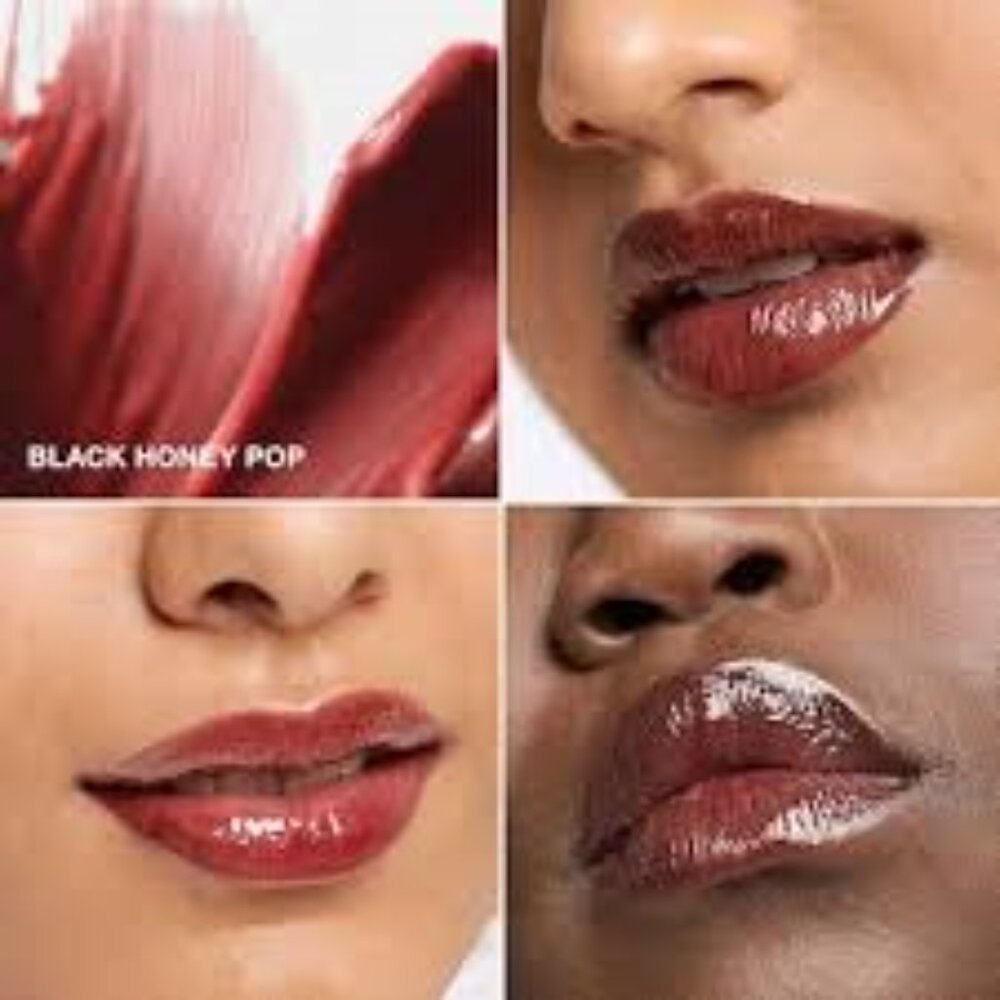 BRAND NEW Clinique Pop Plush Creamy Lip Gloss in Black Honey Pop